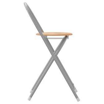 Barset 3-delig bewerkt hout en ijzer grijs en bruin