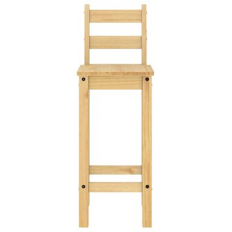 Barstoelen 2 st massief grenenhout