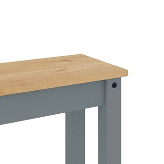 3-delige Eetset Panama massief grenenhout grijs