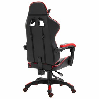 Gamestoel kunstleer rood