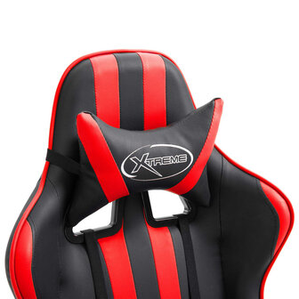 Gamestoel kunstleer rood