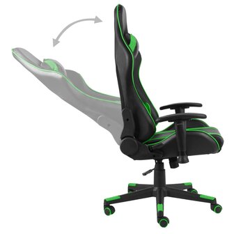 Gamestoel draaibaar PVC groen