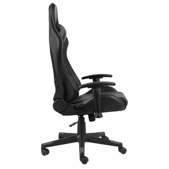 Gamestoel draaibaar PVC grijs