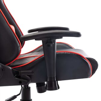 Gamestoel kunstleer zwart en rood