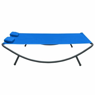 Loungebed stof blauw