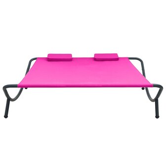 Loungebed stof roze