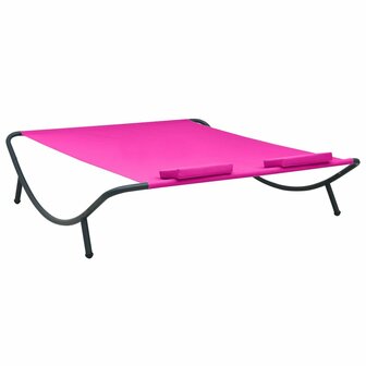 Loungebed stof roze