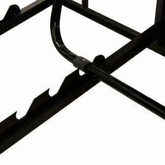 Ligbed met kussen 2-persoons poly rattan grijs