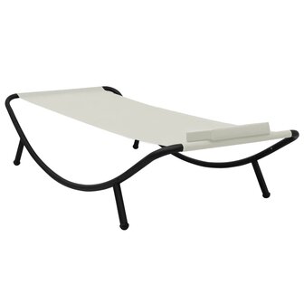 Tuinbed 200x90 cm staal cr&egrave;me