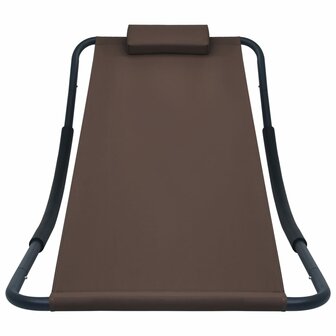 Tuinbed 200x90 cm staal bruin