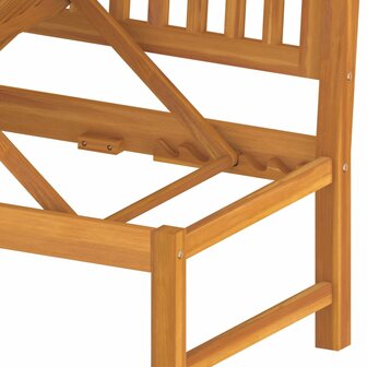 Dagbed met grijs kussen 200x60x75 cm massief acaciahout