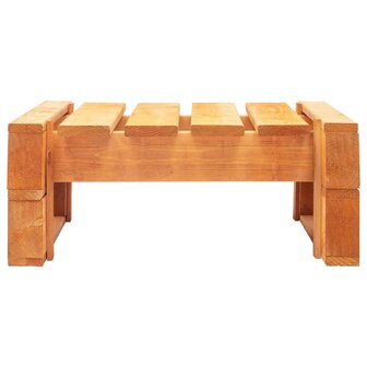 Tuinhocker pallet hout honingbruin