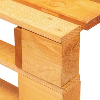 Tuinhocker pallet hout honingbruin