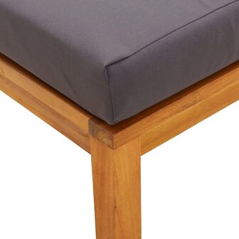 Tuinkrukjes 2 st met kussens 40x40x42 cm massief acaciahout