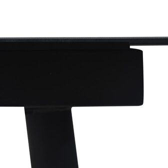 5-delige Tuinset PVC-rattan zwart