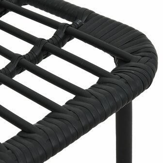 5-delige Tuinset poly rattan en glas
