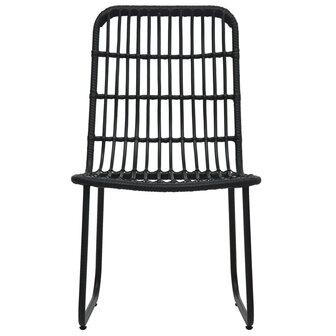 5-delige Tuinset poly rattan en glas