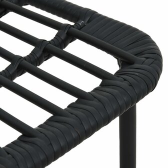 5-delige Tuinset poly rattan en glas