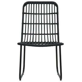5-delige Tuinset poly rattan en glas