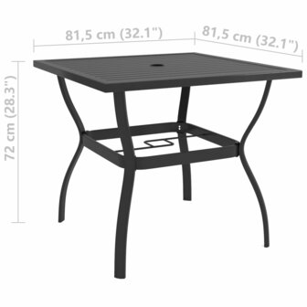 3-delige Tuinset textileen en staal