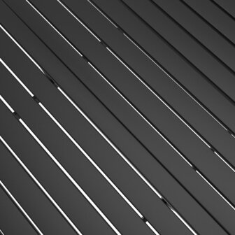 5-delige Tuinset textileen en staal