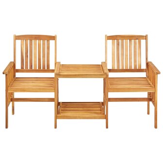 Tuinstoelen met tafeltje en kussens massief acaciahout