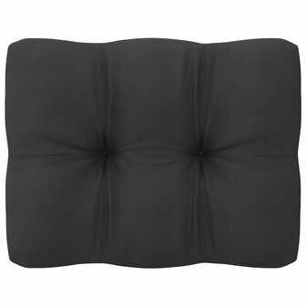 6-delige Loungeset met kussens massief grenenhout