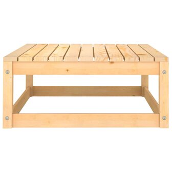 7-delige Loungeset met kussens massief grenenhout