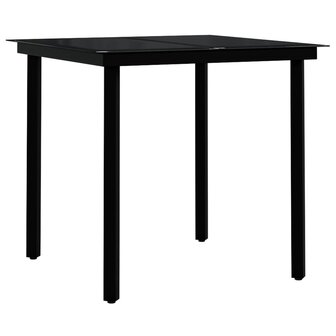 3-delige Tuinset zwart