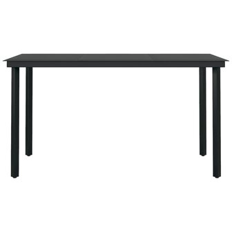 7-delige Tuinset zwart