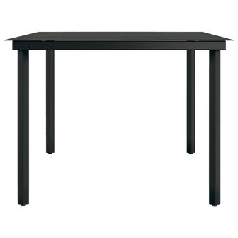 9-delige Tuinset grijs en zwart