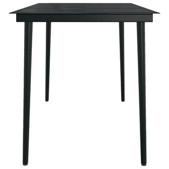 7-delige Tuinset zwart