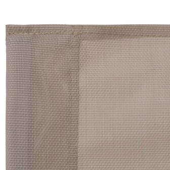 4-delige Loungeset stof en staal taupe