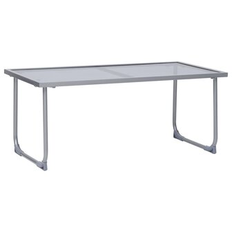 4-delige Loungeset stof en staal taupe