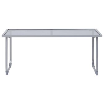 4-delige Loungeset stof en staal taupe