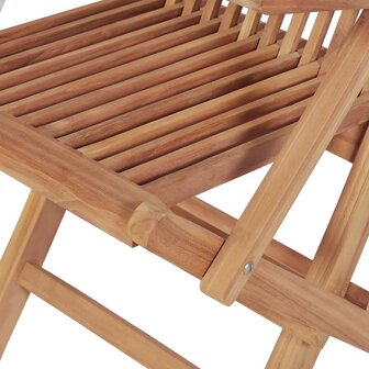 5-delige Tuinset massief teakhout