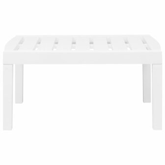3-delige Loungeset kunststof wit