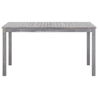 5-delige Tuinset massief acaciahout grijs