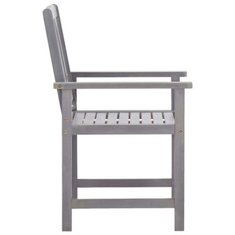 5-delige Tuinset massief acaciahout grijs