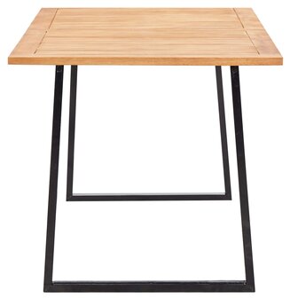 7-delige Tuinset poly rattan en acaciahout grijs