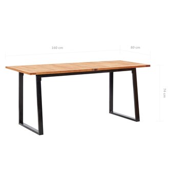 7-delige Tuinset poly rattan en acaciahout grijs
