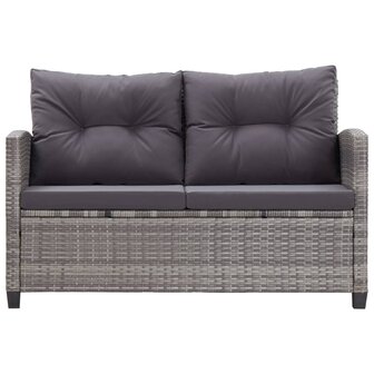 3-delige Tuinset poly rattan en massief acaciahout