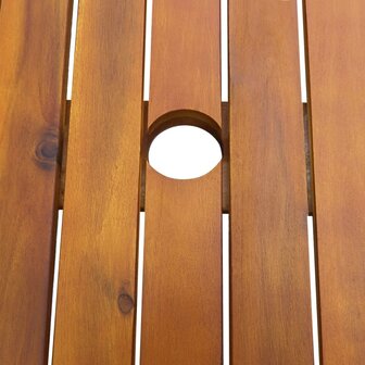 7-delige Tuinset massief acaciahout