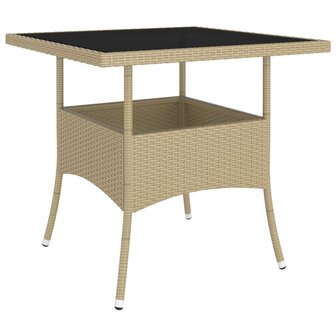 5-delige Loungeset poly rattan beige