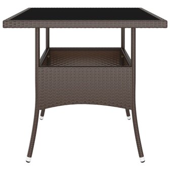 5-delige Loungeset poly rattan bruin