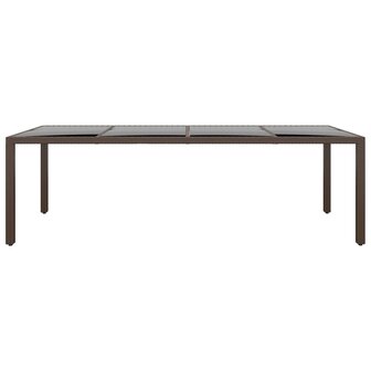 11-delige Tuinset poly rattan bruin