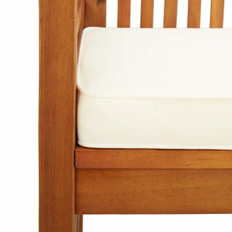 5-delige Tuinset met kussens massief acaciahout
