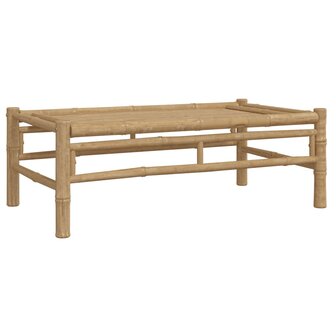 5-delige Loungeset met kussens bamboe donkergrijs