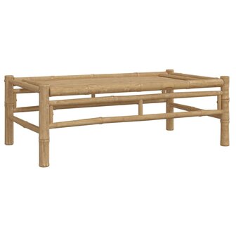 5-delige Loungeset met kussens bamboe donkergrijs