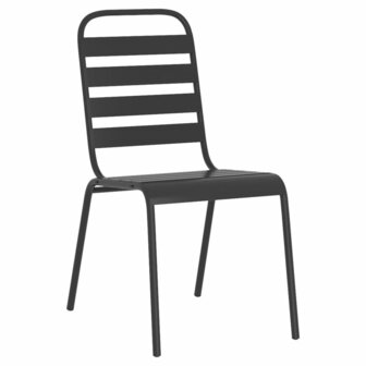 5-delige Tuinset staal antracietkleurig